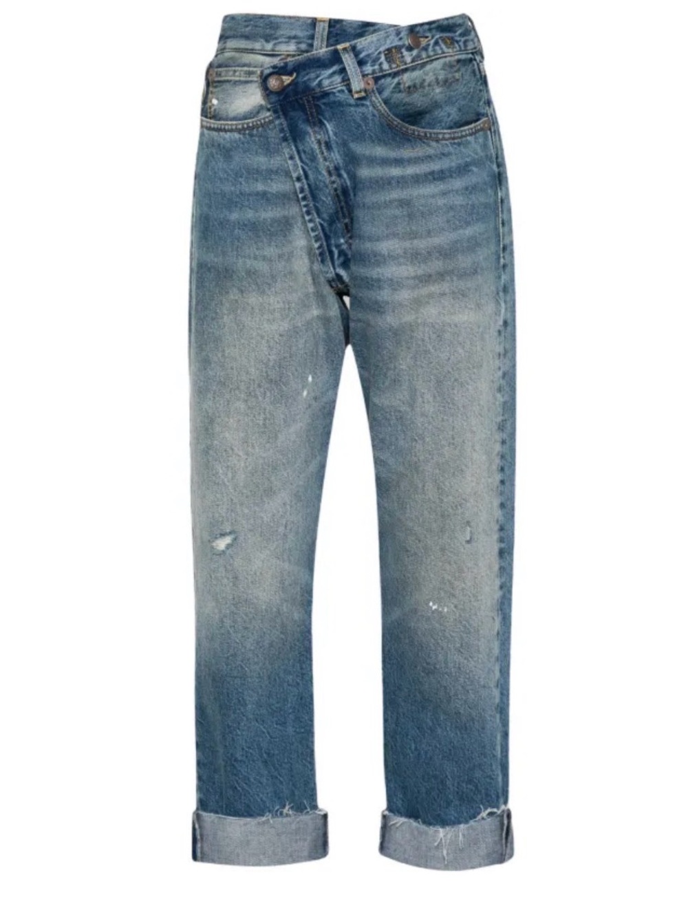 R13 Crossover Boyfriend Jeans